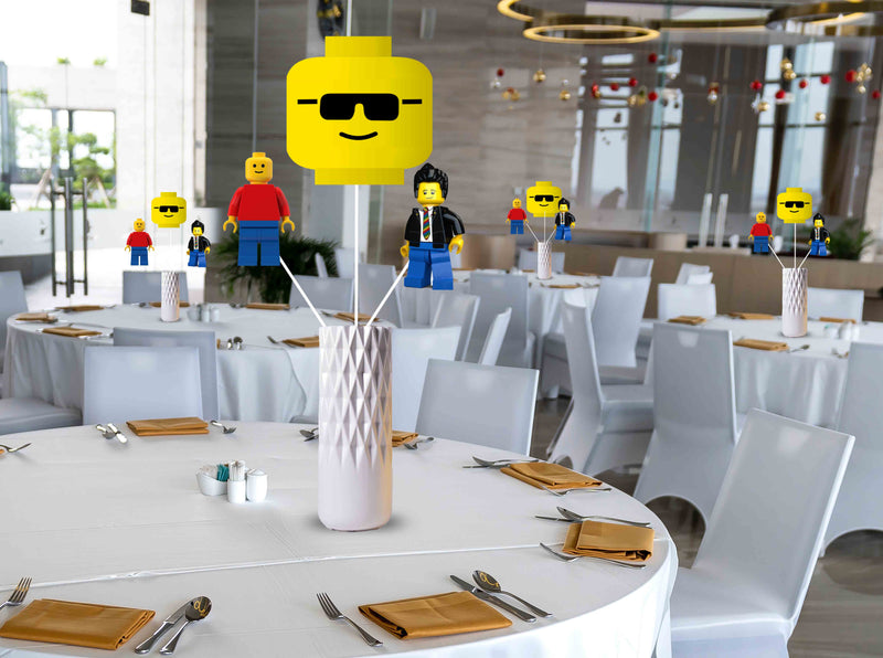 Lego theme Birthday Party Table Toppers for Decoration