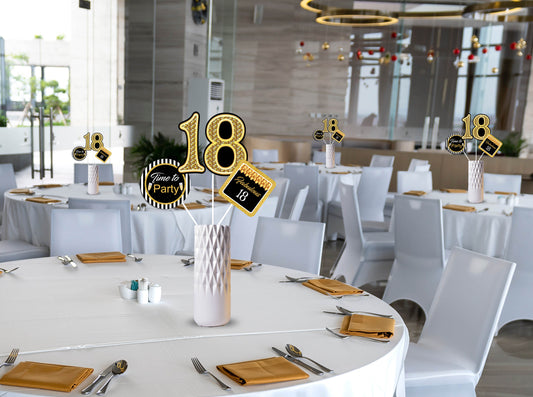 18th Birthday Party Table Toppers for Decoration 