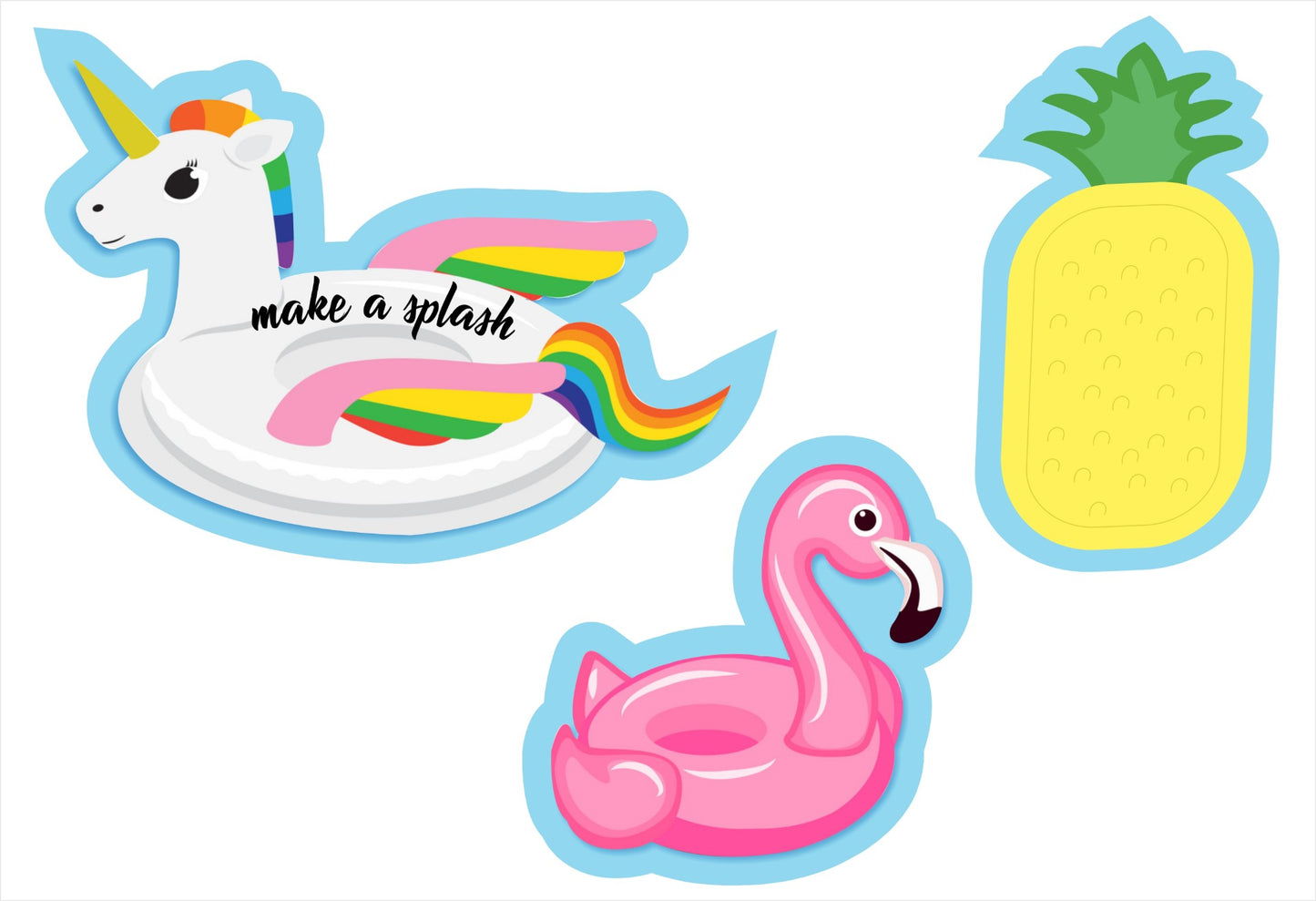 Pool Party Birthday Table Toppers for Decoration 