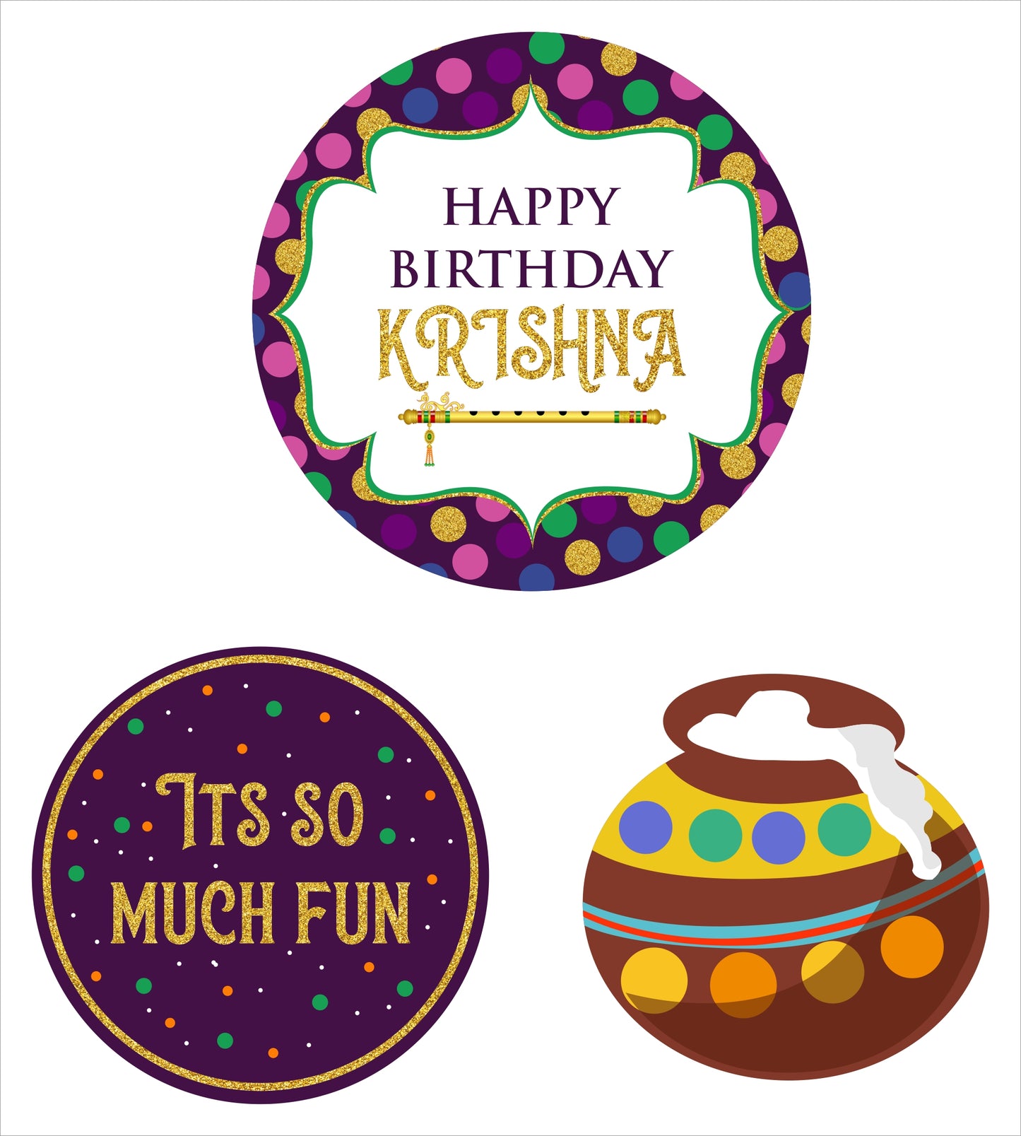 "Little Krishna "- Table Top For Birthday Decoration