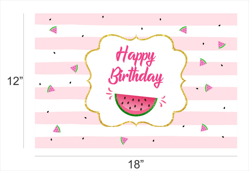 One In A Melon Theme Birthday Table Mats for Decoration