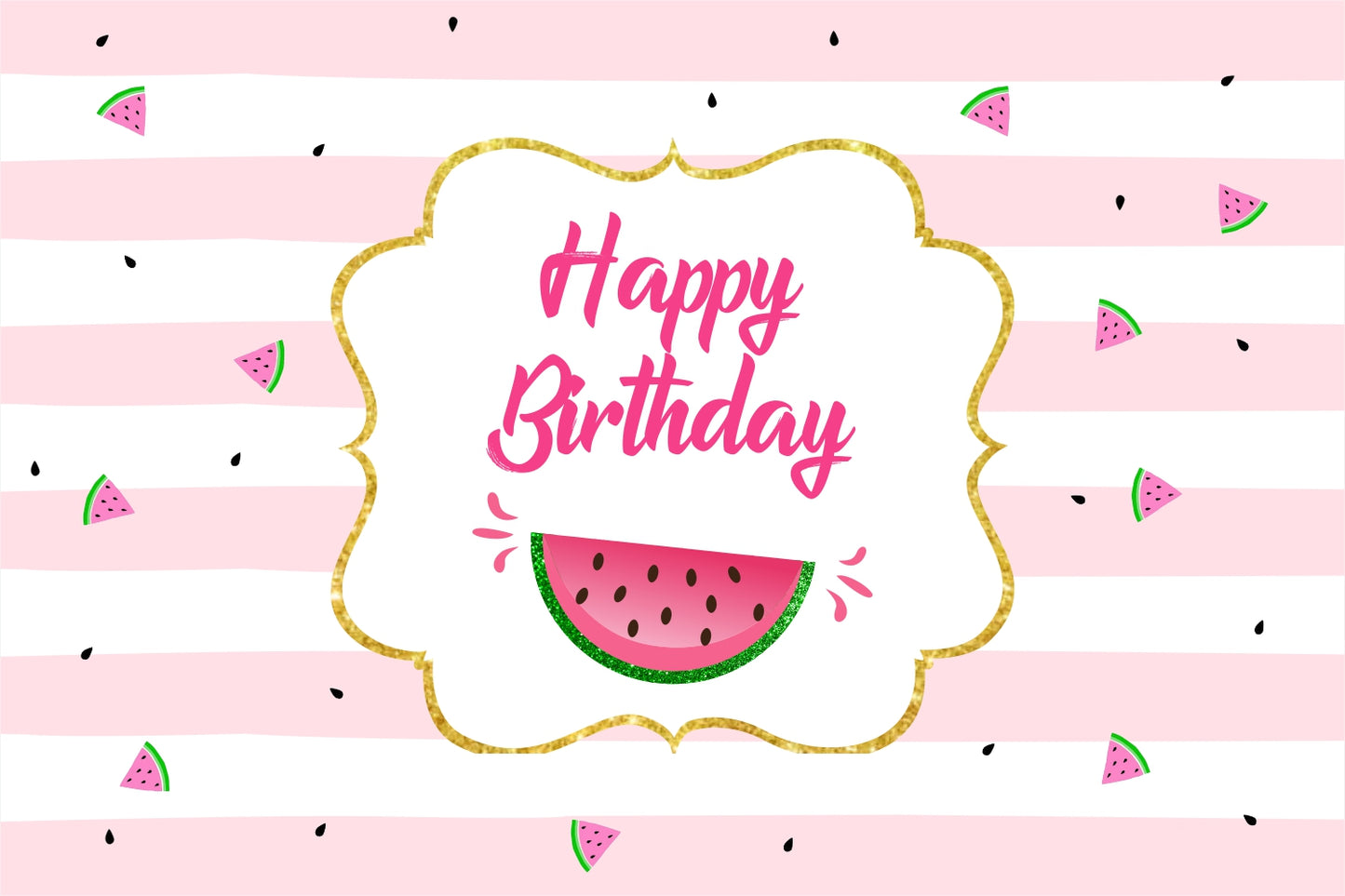 One In A Melon Theme Birthday Table Mats for Decoration