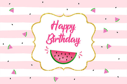 One In A Melon Theme Birthday Table Mats for Decoration