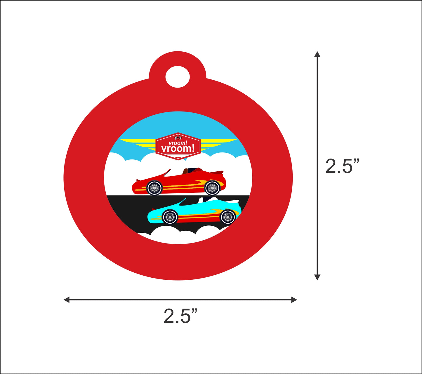 Cars Birthday Party Thank You Gift Tags
