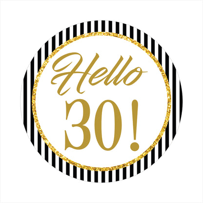 30th Birthday Party Thank You Gift Tags 