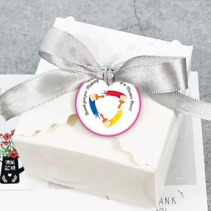 Art and Paint Theme Birthday Party Thank You Gift Tags