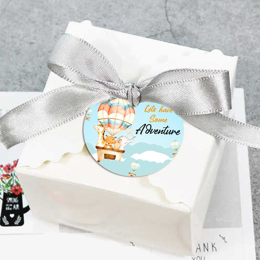 Hot Air Birthday Party Thank You Gift Tags