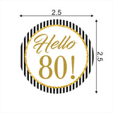 80Th Milestone Birthday Party Favor Gift Tags