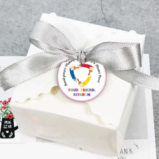 Art and Paint Theme Birthday Party Thank You Gift Tags