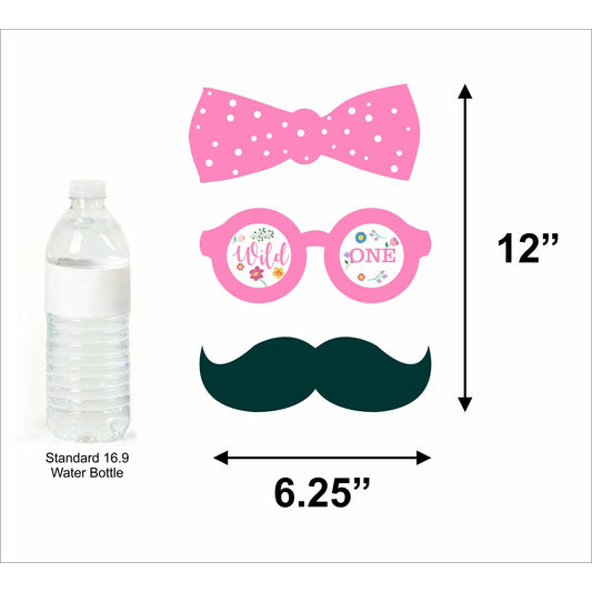 Wild One Birthday Party Photo Booth Props Kit