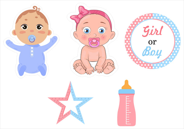 Baby Shower Party Cutouts 