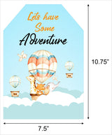 Hot Air Theme Birthday Paper Door Banner for Wall Decoration