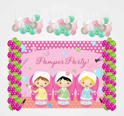 Spa Theme Birthday Party Complete Decoration Kit