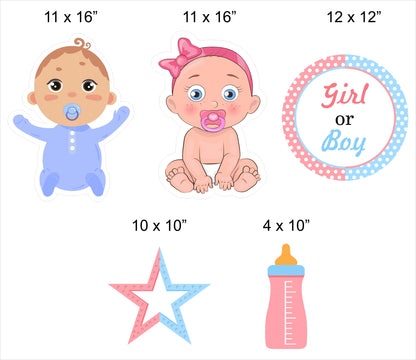 Baby Shower Party Cutouts 