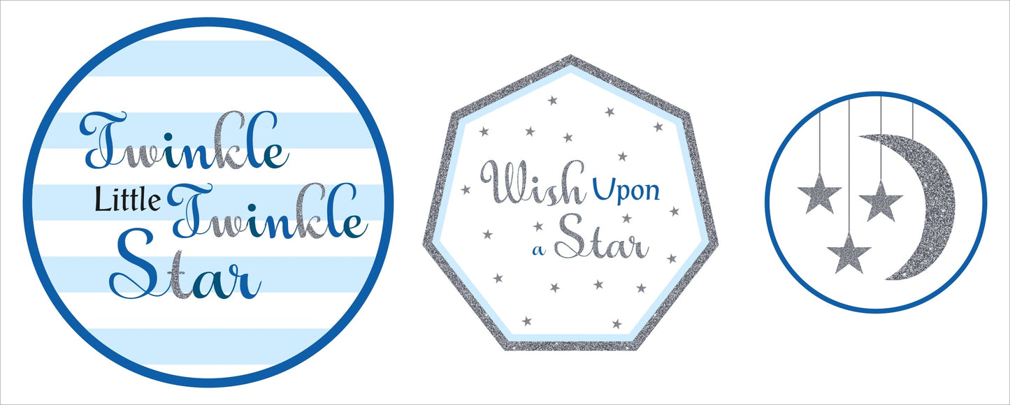 Twinkle Twinkle Little Star theme Birthday Party Table Toppers for Decoration