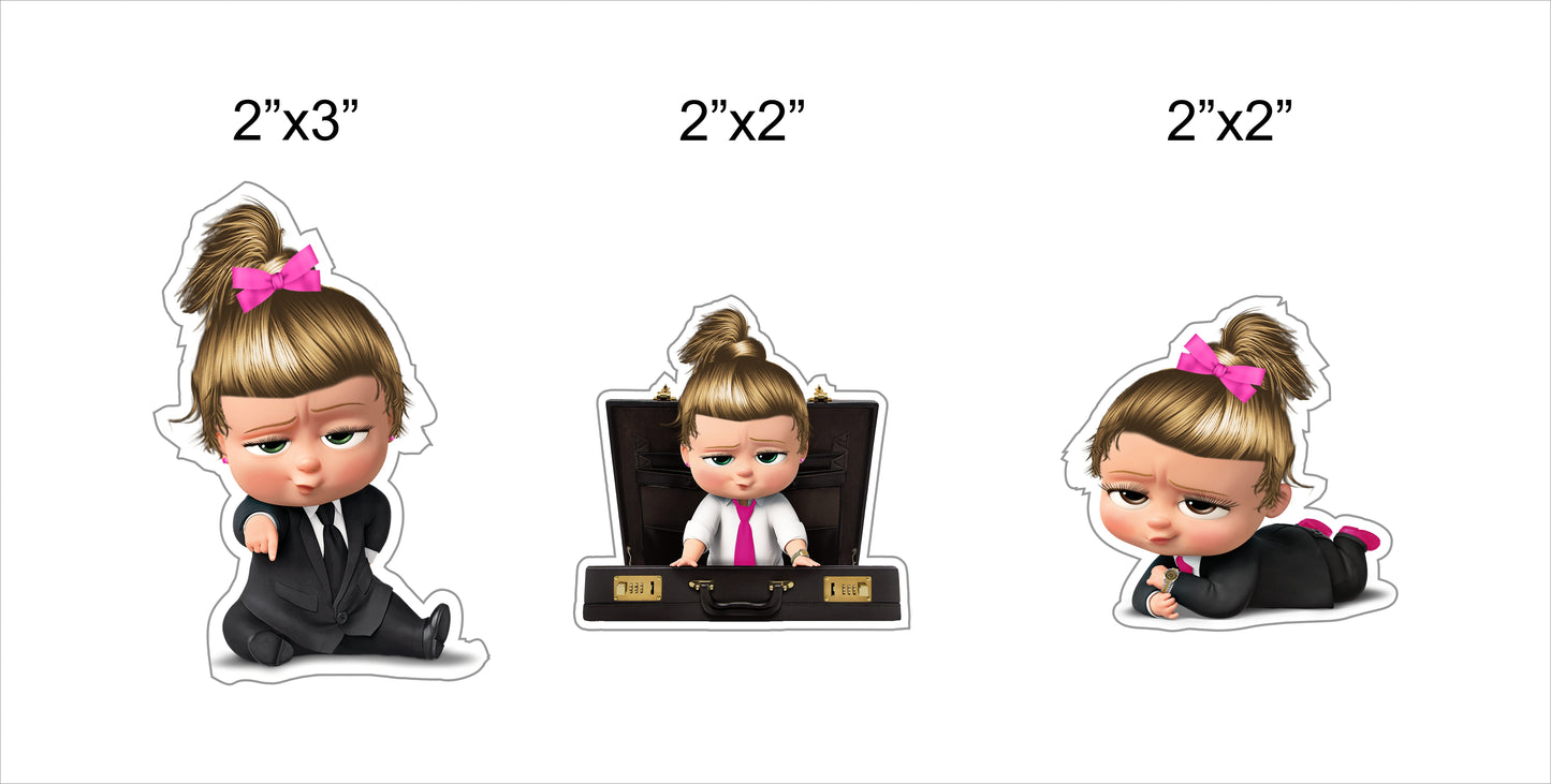 Boss Baby Girl Theme Birthday Party Cupcake Toppers for Decoration 
