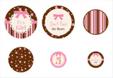 Cute Teddy Theme Welcome Baby Girl Table Confetti