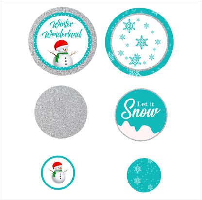 Winter Wonderland Theme Birthday Party Table Confetti for Decoration