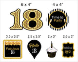 18th Birthday Party Cake Topper /Cake Decoration Kit