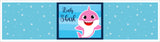 Baby Shark Theme Water Bottle Labels