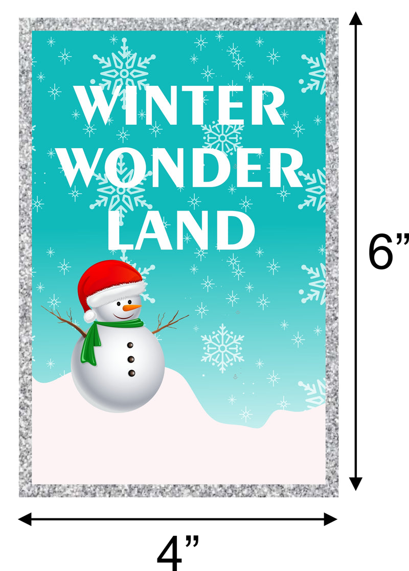 Winter Wonderland Theme Birthday Party Banner for Decoration