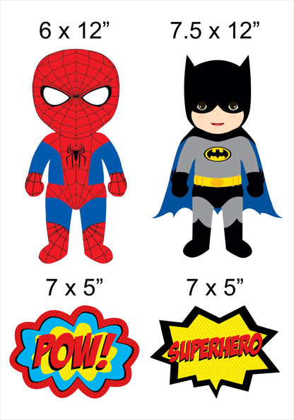 Super Hero Theme Birthday Party Hanging Set for Decoration 