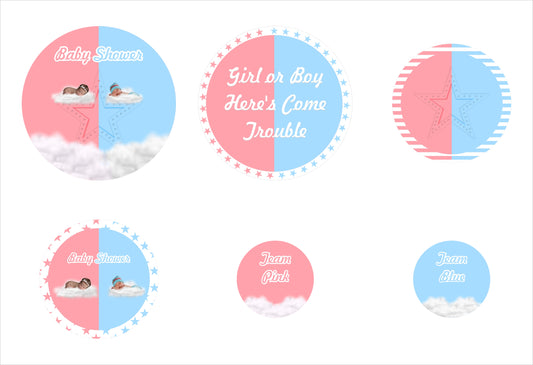 Baby Shower Party table confetti