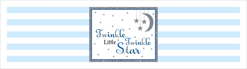 Twinkle Twinkle Little Star - Boy Birthday Party Water Bottle Sticker Labels ( Set Of 10)