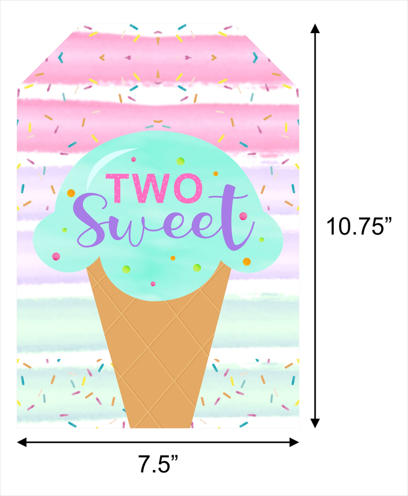 Two Sweet Theme Birthday Paper Door Banner for Wall Decoration 