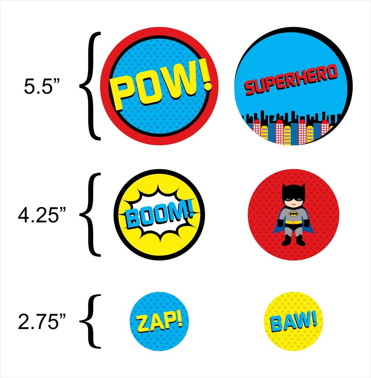 Super Hero Theme Birthday Party Table Confetti