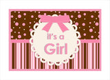 Cute Teddy Theme Welcome Baby Girl Table Mats for Decoration