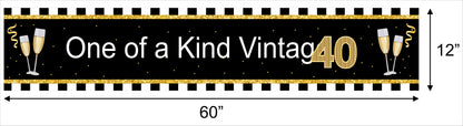 40th Birthday Long Banner for Decoration
