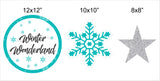 Winter Wonderland Theme Birthday Party Table Toppers for Decoration