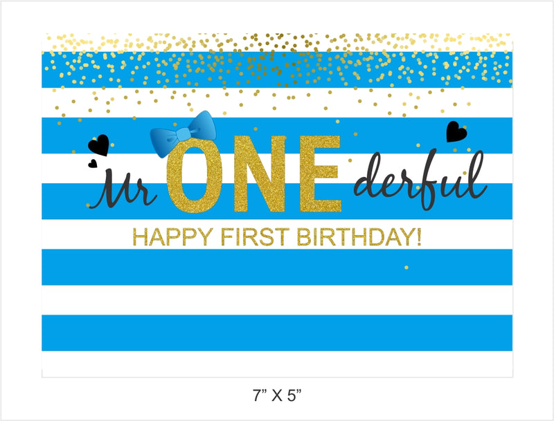 Personalize First Birthday Party Backdrop Banner
