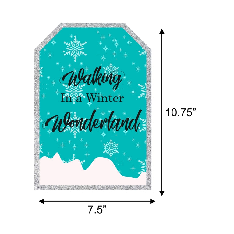 Winter Wonderland Theme Birthday Party Paper Door Banner for Wall Decoration