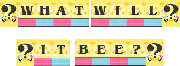 Baby Shower What It will BEE Party Banner for Decoration