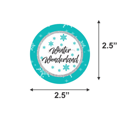 Winter Wonderland Birthday Party Thank You Gift Tags
