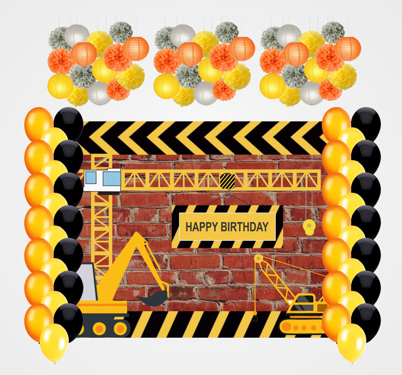Construction Birthday Party Decoration Kit