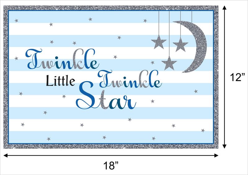 Twinkle Twinkle Little Star Theme Birthday Table Mats for Decoration