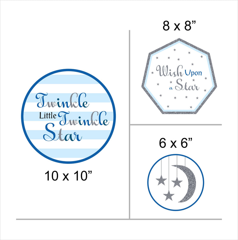 Twinkle Twinkle Little Star theme Birthday Party Table Toppers for Decoration