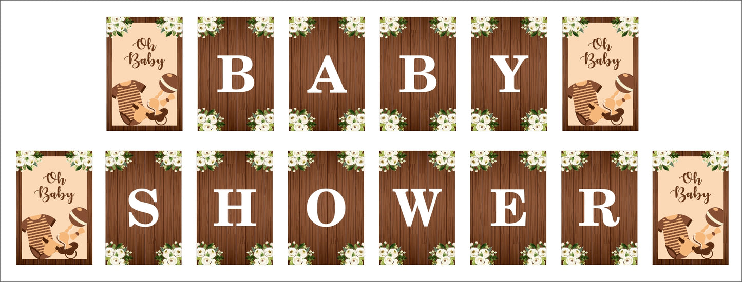 Oh Baby Party Banner for Decoration