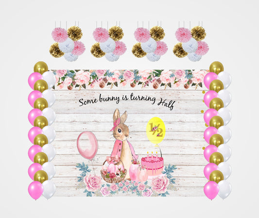 Half Birthday Girls  Complete Decoration Kit