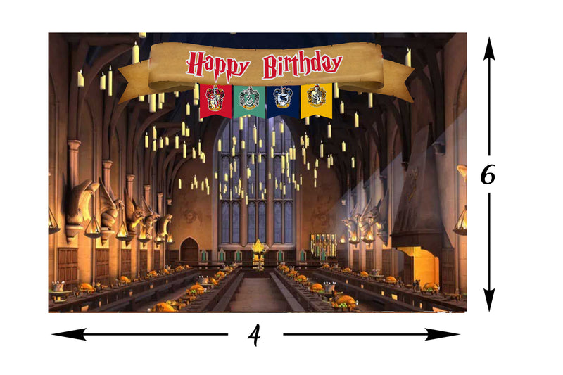 Harry Potter Theme Birthday Party Backdrop