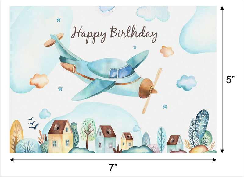 Airplane Theme Birthday Party Backdrop