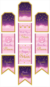 Twinkle Twinkle Little Star Theme Birthday Party Paper Door Banner for Wall Decoration