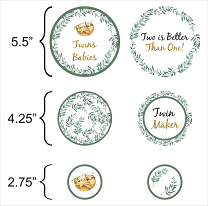 Twins Baby Theme Birthday Party Table Confetti