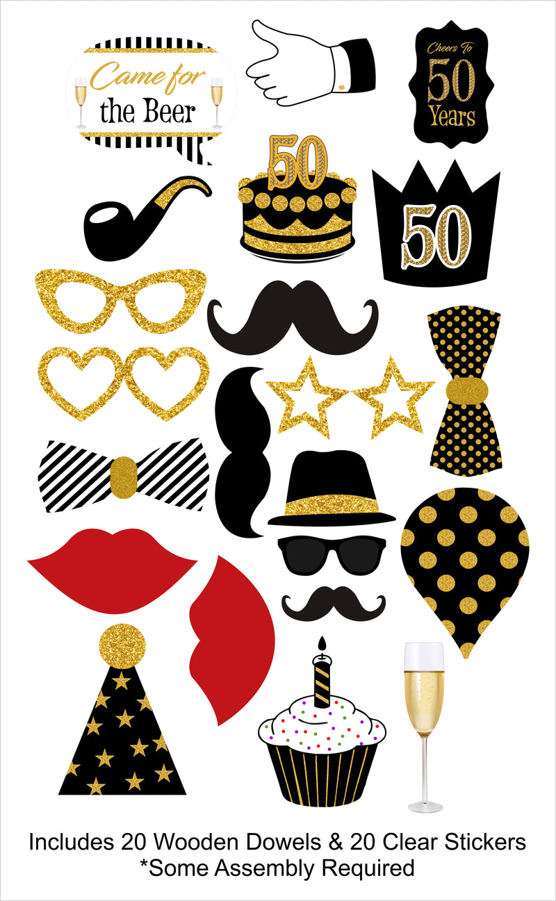 18th Birthday Party Photo Booth Props Kit