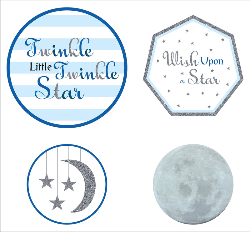 Twinkle Twinkle Little Star Party Paper Decorative Straws