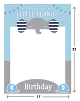 Elephant Theme Birthday Party Selfie Photo Booth Frame