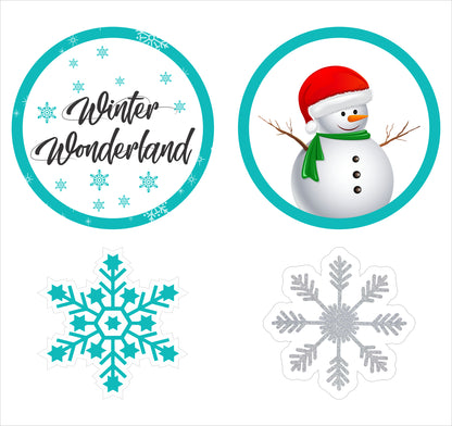 Winter Wonderland Theme Birthday Party Hanging Set for Decoration
